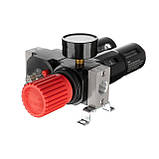 Блок підготовки повітря 1/2", 5мкм, 850 л/хв, метал, професійний INTERTOOL PT-1434, фото 5