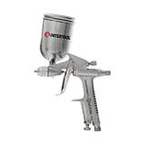 Фарбопульт пневматичний HP MINI, форсунка 0.5мм, верхній металевий бачок 200мл, 5бар INTERTOOL PT-0301, фото 3