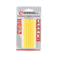 Комплект стрижнів клейових жовтих 7,4*100 мм, 12 од. INTERTOOL RT-1050