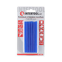 Комплект стрижнів клейових блакитних 7,4*100 мм, 12 од. INTERTOOL RT-1054