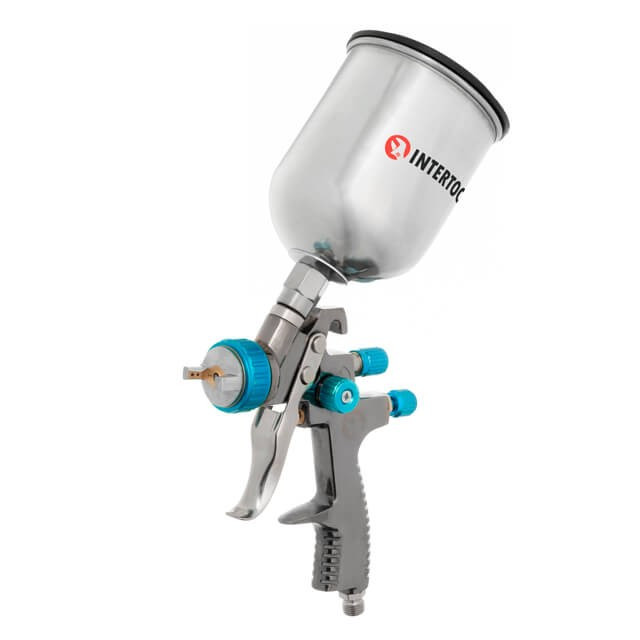 Фарбопульт LVLP BLUE професійний, форсунка 1,4 мм INTERTOOL PT-0133, фото 1