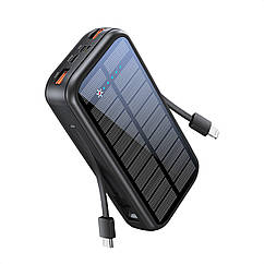 УМБ Promate SolarTank-20PDCi 20 000 mAh із сонячною панеллю Black
