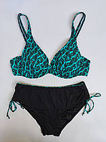 ОПТ Купальник з м'якою чашкою, з'ємний поролон Z.Five 55629 бірюзовий 42-50 на 46 48 50 52 54 розмір, фото 5