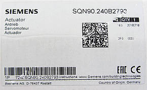 Сервопривід Siemens SQN90.240B2793