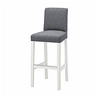 IKEA Барный стул со спинкой BERGMUND (893.846.60)