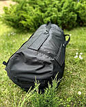 Баул армійський, Баул рюкзак військовий, сумка-баул тактична, баул зсу, Баул 120 літрів чорний, фото 5