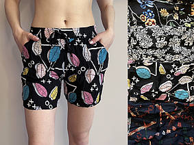 Шорти жіночі шифонові Шорти літні з рослинним візерунком M - 2XL