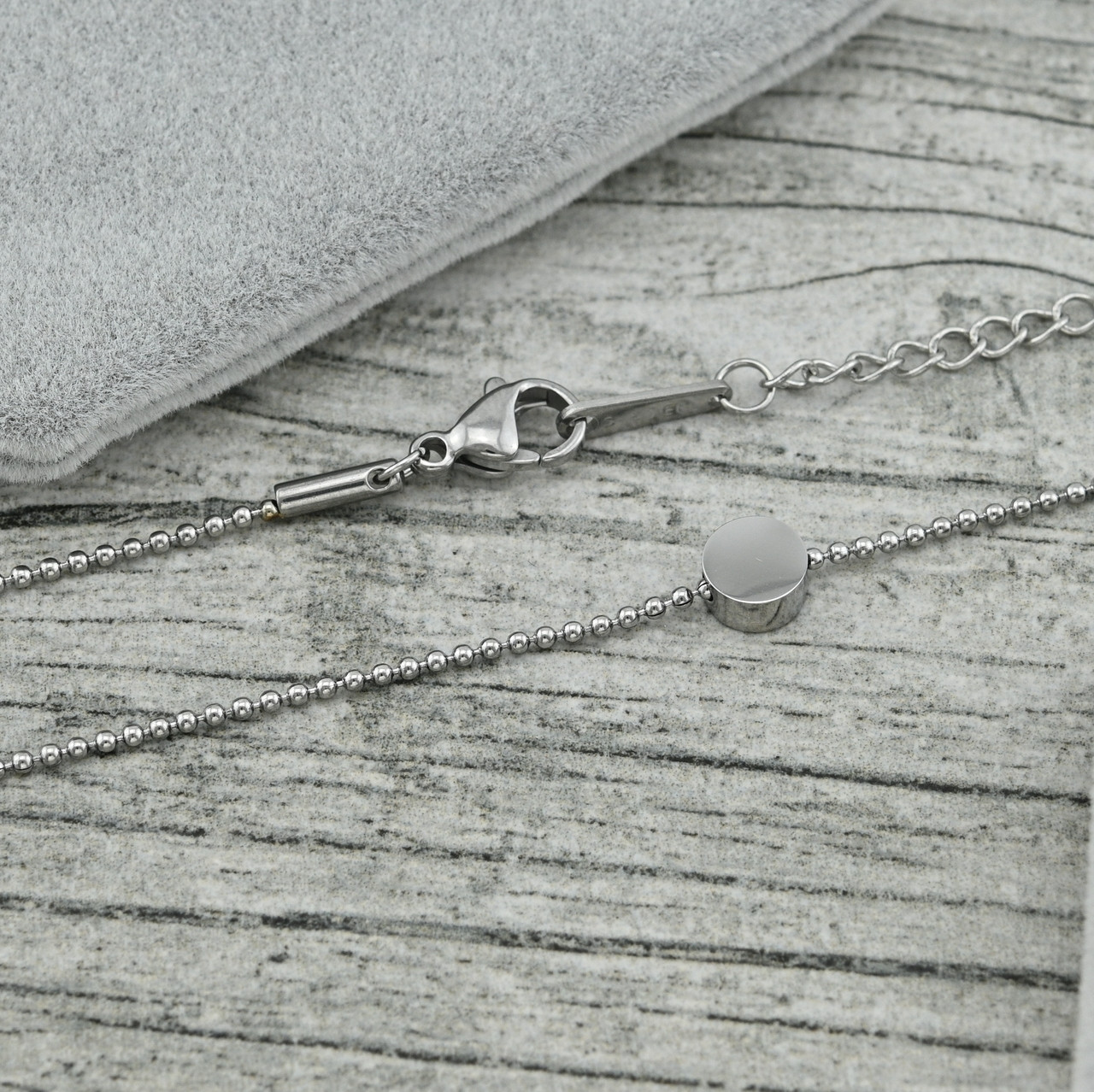 Кольє 36891 ширина 1 мм Сталь довжина 43+5, фото 1