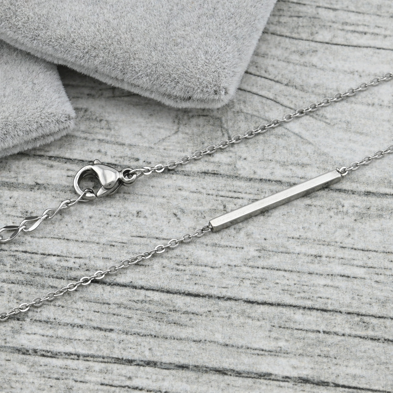 Кольє Валенсія 36895 ширина 1 мм Сталь довжина 42+5, фото 1