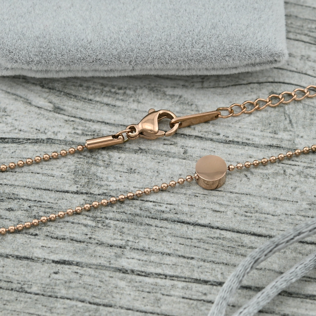 Кольє 36891 ширина 1 мм Сталь довжина 54+5, фото 1