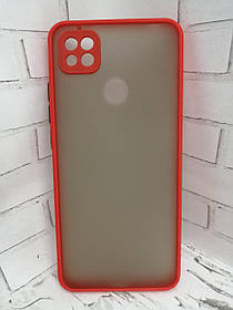 Чохол для Xiaomi Redmi 9C накладка на бампер протиударний Shadow red Matte