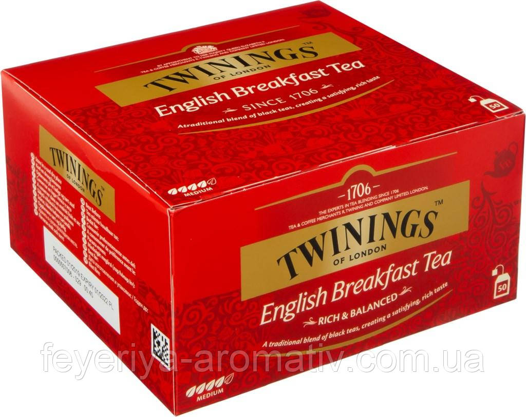 Чай Twinings English Breakfast Tea 50 пак (ID#1622246484), цена: 180 ...