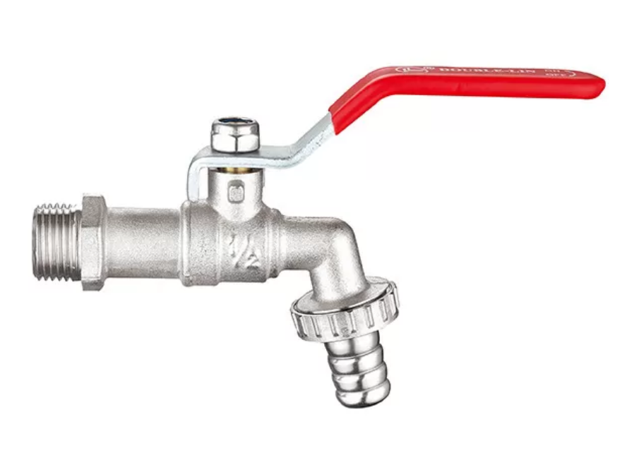 Кран шарової латунний Duble-lin для поливання з ручкою 1/2" (78-040)