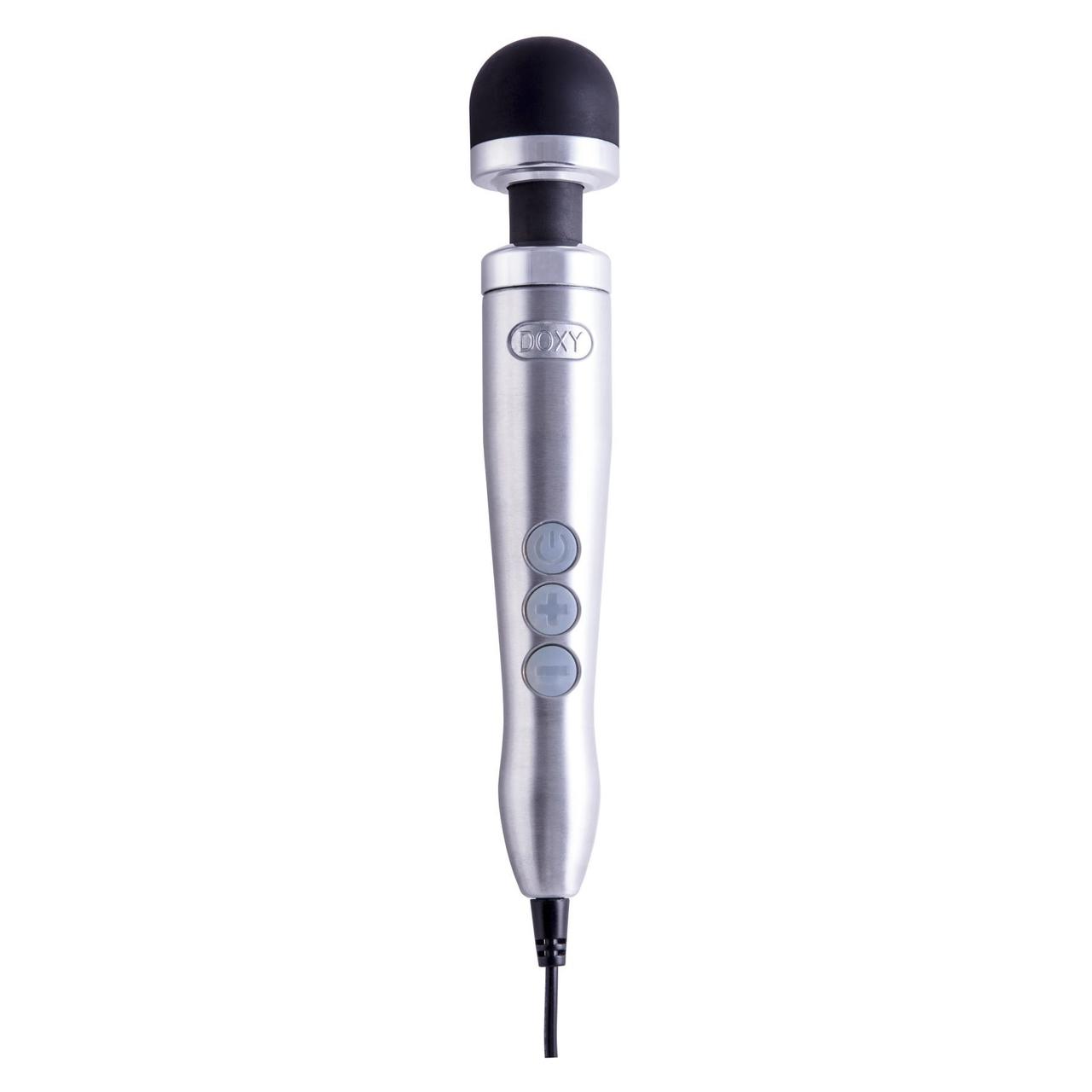 Вібромасар DOXY Number 3 Silver, дуже потужний, живлення 220В, металевий корпус Київ