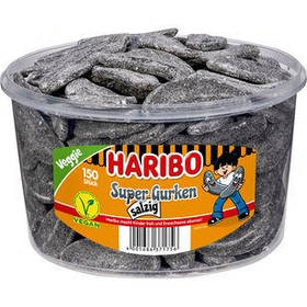 Лакриця Haribo Super Gurken Salzig Lakritz 150s 1350g