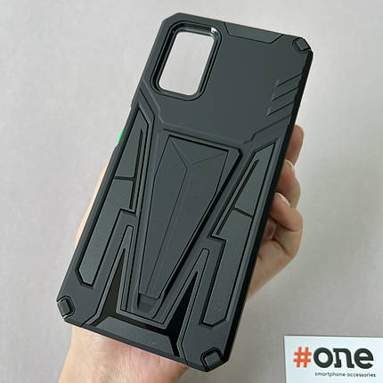 Чохол для Xiaomi Redmi 9T протиударний з підставкою чохол на телефон сяомі редмі 9т чорний D2D, фото 1