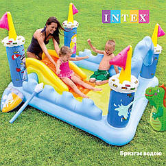 Надувний ігровий центр басейн дитячий Intex 57138 Замок з іграшками на 178 літрів