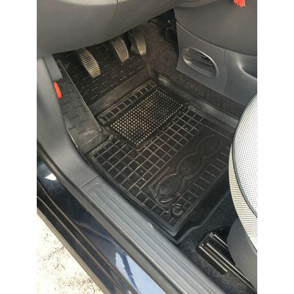 Резинові килимки в салон Fiat 500 2007-, фото 1