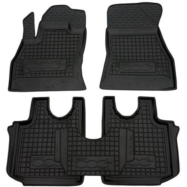 Резинові килимки в салон Fiat 500L 2013-, фото 1