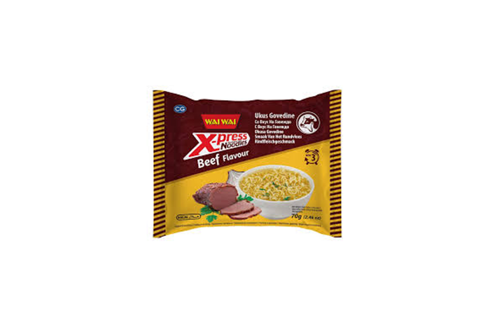 WAI WAI Локшина швидкого приготування Beef 70г (5)