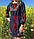 Гарне жіноче вбрання блакитного кольору з довгим рукавом Макі, фото 2