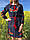 Гарне жіноче вбрання блакитного кольору з довгим рукавом Макі, фото 3