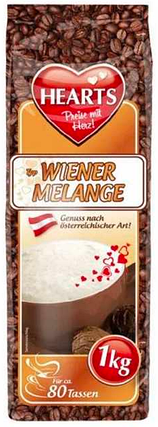 Ящик капучино HEARTS Wiener Melange 1кг (у ящику 10шт), фото 2