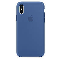 Чехол Silicone Case для Apple iPhone X/Xs OEM Original (Delft Blue) Синий