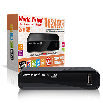 Т2 ресивер World Vision Т624М3