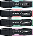 Текстові маркери пастельні STABILO GREEN BOSS Pastel набір 4 кольори 6070/4-2, фото 6