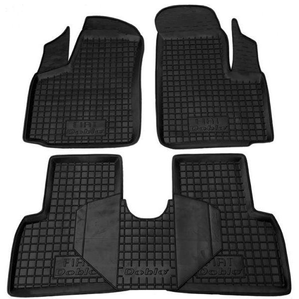 Гумові килимки в салон Fiat Doblo 2000-, фото 1