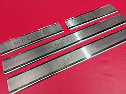 Накладки на пороги для Renault Megane 2 2002-2008