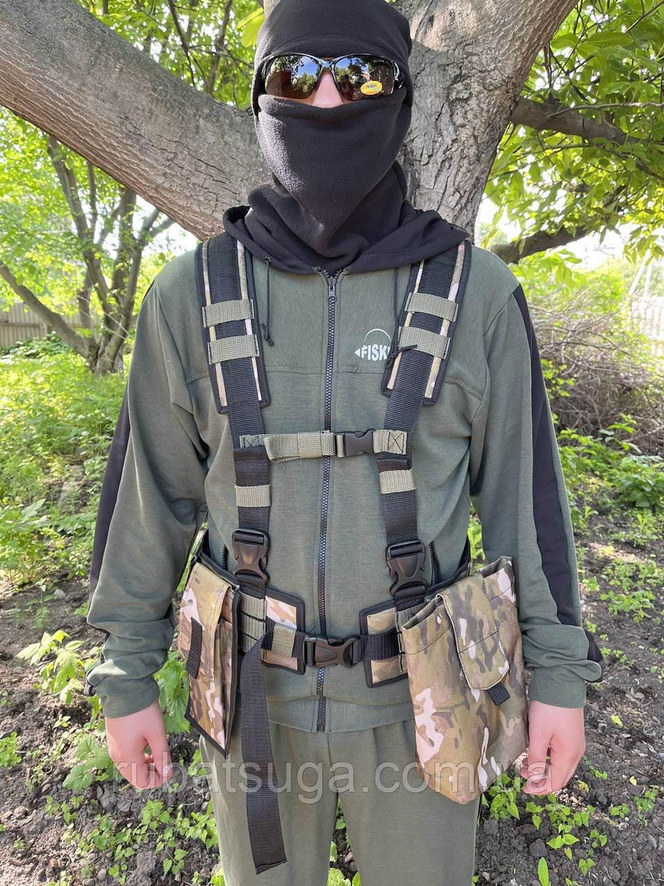Ремінно-плечова система Жилет з підсумками для скидання магазинів АК, аптечка,Підсумок тактичний для магазину