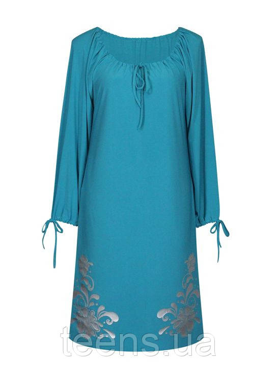 Пряме призбиране плаття Барвінок, фото 1