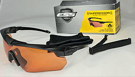 Окуляри тактичні ESS SUPPRESSOR Ultra-thin frame One Kit: Hi-Def Copper Lens, Black, 740-0472