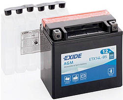 Mото акумулятор Exide 12 ah AGM ETX14L-BS (сухозаряджений)