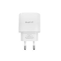 Швидкий зарядний пристрій HAVIT HV-UC1016 USB-C 20W 3A White