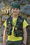Дитяча футболка для хлопчика жовта лимонна бейка широка, фото 3