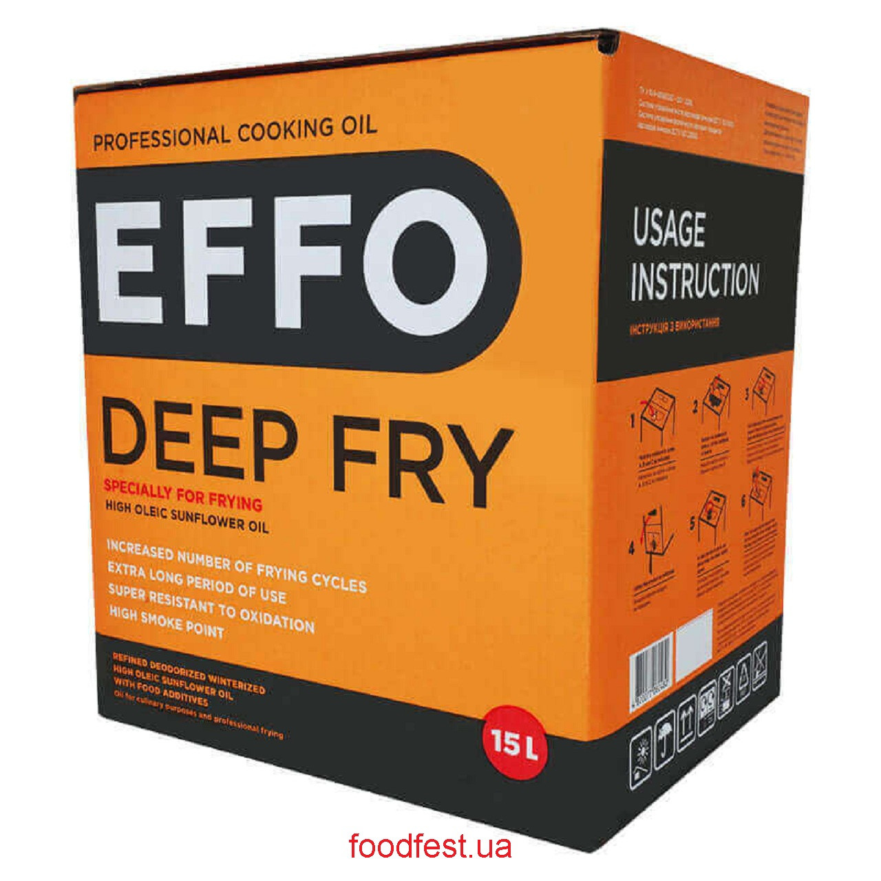 Професійна кулінарна олія для фритюру EFFO DEEP FRY, 15 л