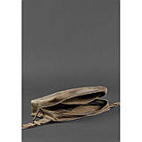 Шкіряна поясна сумка Dropbag Maxi темно-коричнева Crazy Horse, фото 7
