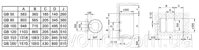 Схема подключения Gorenje GBU 50 C6