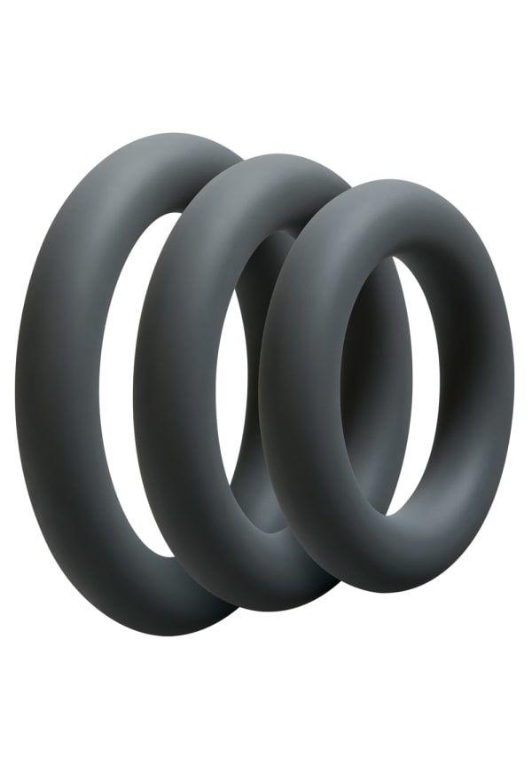 Набір ерекційних кілець Doc Johnson OptiMELE 3 C-Ring Set Thick (для дорослих) Київ