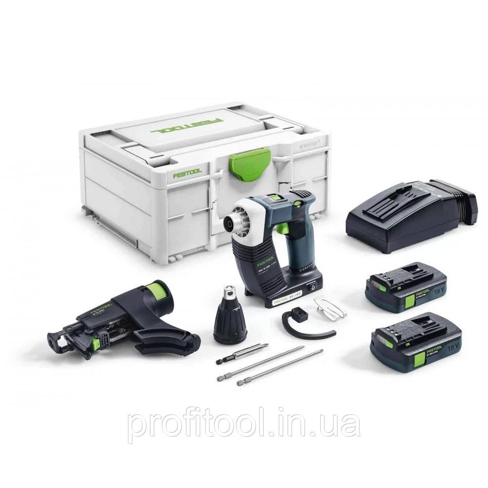 FESTOOL Акумуляторний будівельний шуруповерт DWC 18-4500 C 3,1-Plus DURADRIVE 576505