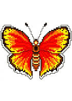 Бабочка Набор для вышивания крестом Світ можливостей 287СМД