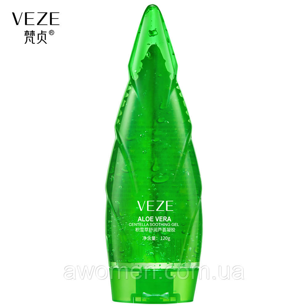 Уценка! Гель для обличчя Veze Centella Smoothing Aloe Vera Gel 120 g (яка деформація тюбика), фото 1