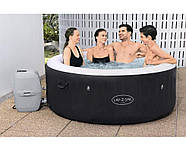 Басейн-джакузі круглий (180-66см, 669л, з нагрівачем 220В, аеромасаж, подача повітря) Bestway 60001 Чорний, фото 2