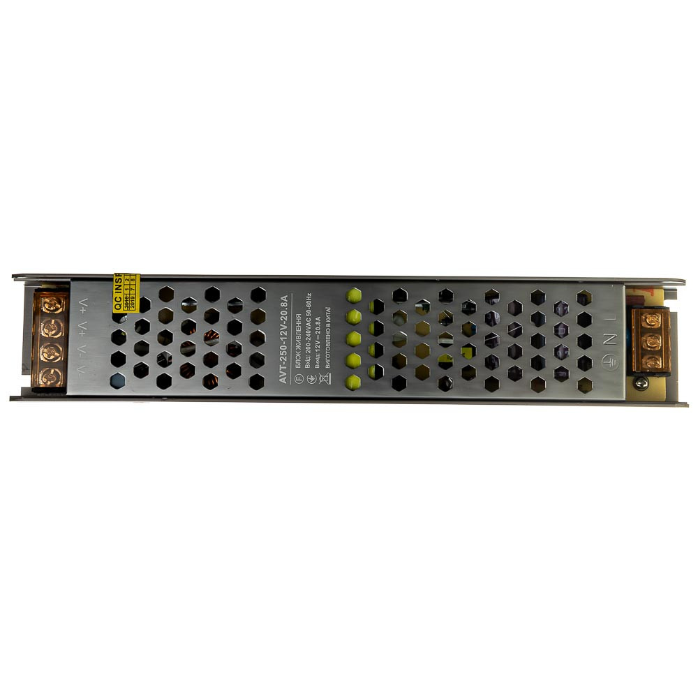 Блок живлення 12V, 250W, 20.8А,, металевий корпус, IP20