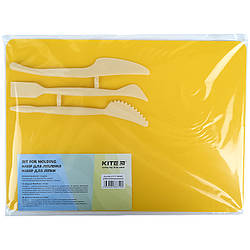 Набір для ліплення Kite (дощечка + 3 стеки) жовтий K17-1140-08