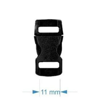 Пряжка фастекс пластик 11мм чорний
