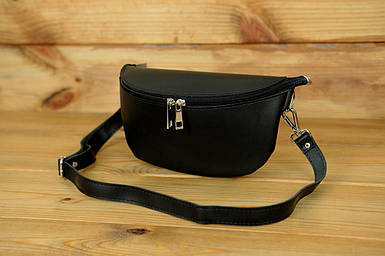 Чоловіча сумка Джон з натуральної шкіри колір Чорний